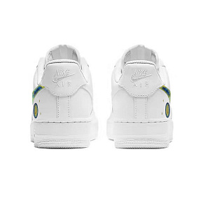 Nike Air Force 1 Slip-Resistant Cushioning Low-Top Skateboard Shoes Women's White Blue 3 3119100