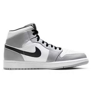 Jordan Air Jordan 1 Vintage Basketball Shoes Men's Mid top White/Gray 1 3119176