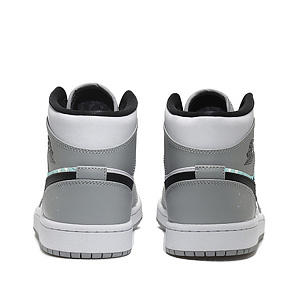 Jordan Air Jordan 1 Vintage Basketball Shoes Men's Mid top White/Gray 3 3119178