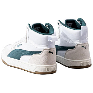 PUMA Caven 2.0 Mid Top Skateboard Shoes Unisex White Beige Green 2 3119217
