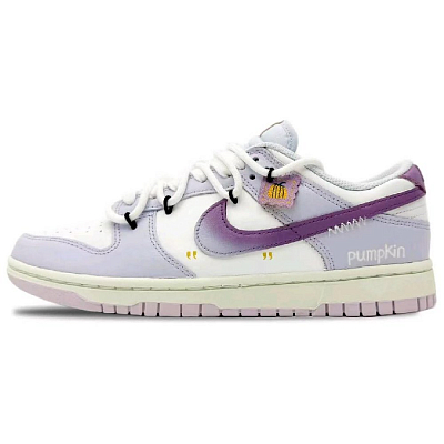Nike Dunk Anti-Slip And Wear-Resistant Lightweight Low-Top Skateboard Shoes Women's Blue Purple Pink