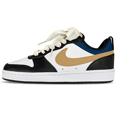 Nike Court Borough Slip-Resistant Cushioning Low-Top Skateboard Shoes Women's Brown Blue