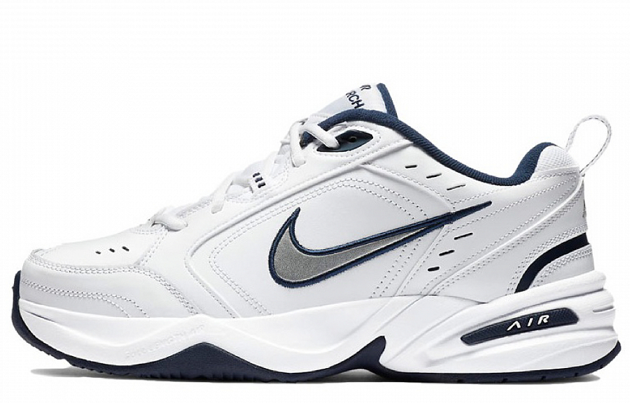 Nike Air Monarch 4 Free Panda Box Wear-Resistant Low-Top Chunky Sneakers Unisex Gray Blue