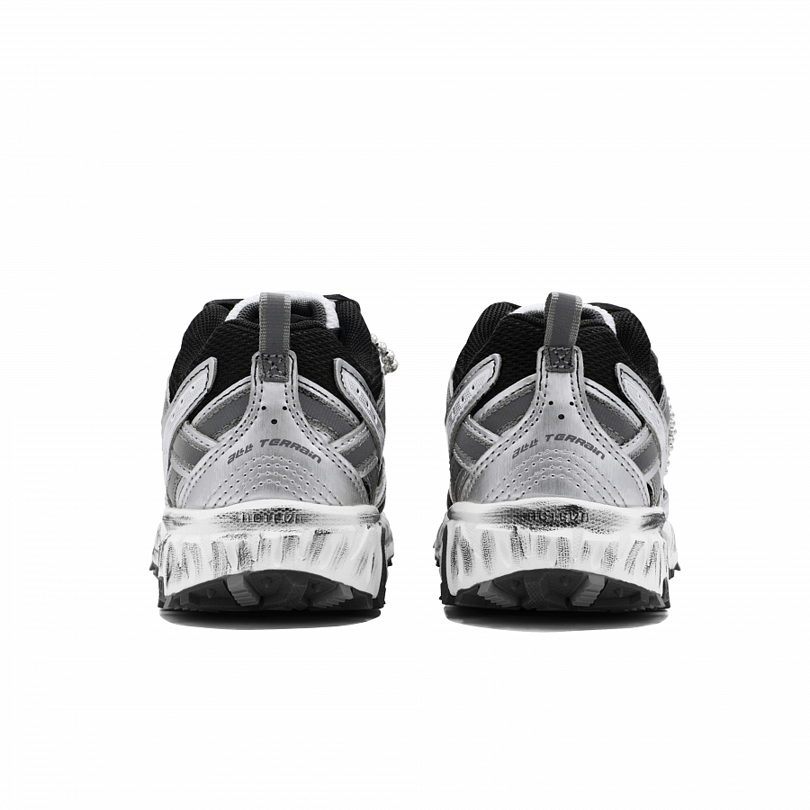 New Balance NB 410 Cushioning Anti-Slip And Wear-Resistant Low-Top Running Shoes Unisex Silver Black