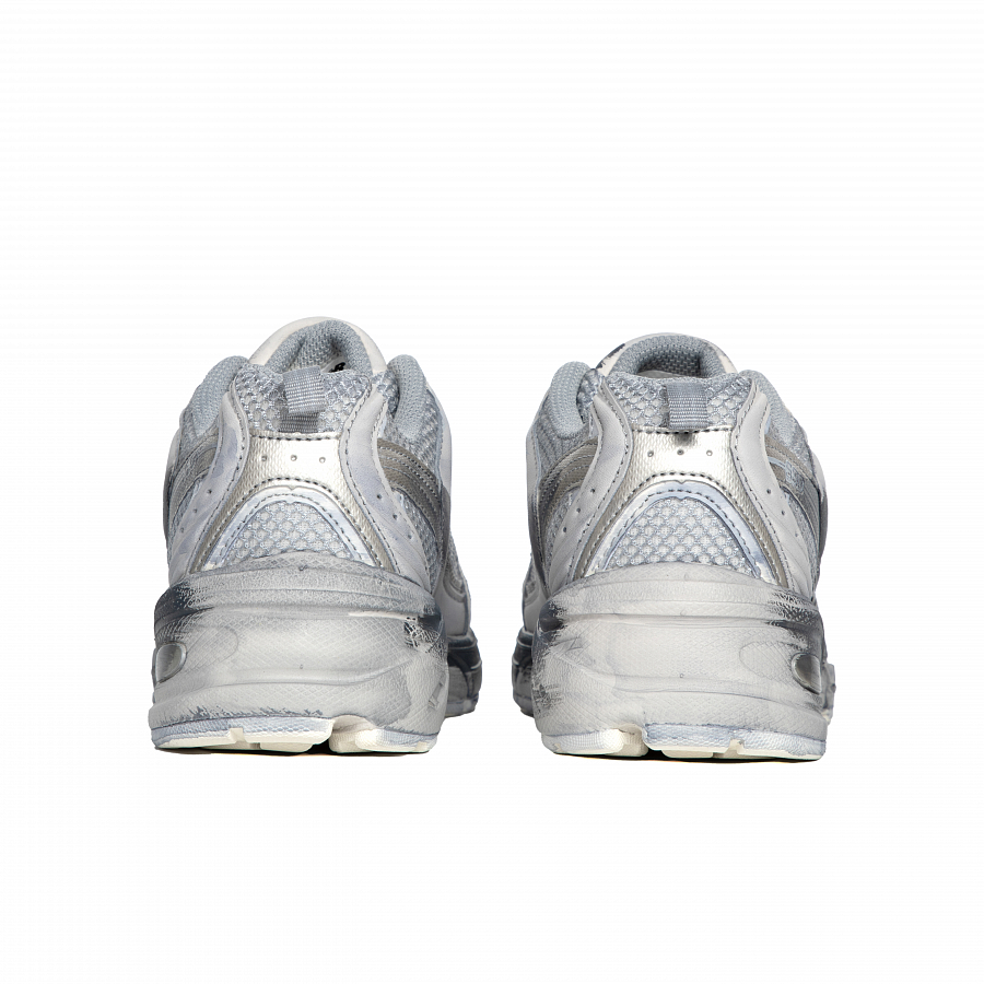 New Balance NB 530 Cushioning, Slip Resistant, And Breathable Low Top Running Shoes Unisex Silver Gray