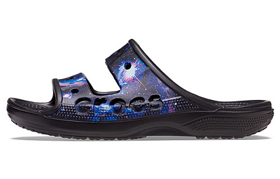 Crocs Slide Slippers Unisex Black/Multicolor Color