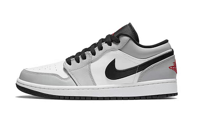 Jordan Air Jordan 1 Anti Slip Wear Resistant Low Top Vintage Basketball Shoes Men's Smoke Gray