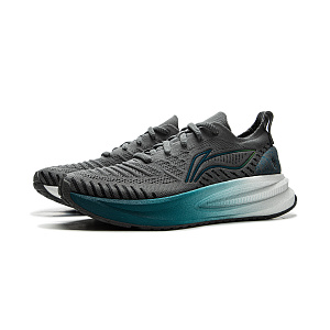 LiNing Comfortable Shock Absorbers Slip Resistant Abrasion Resistant Breathable Low top Running Shoes Men's Black Gray 2 3126623
