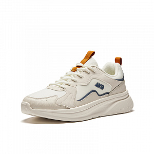 Anta Life Collection Anti Slip Wear Resistant Low Top Casual Shoes Men's Beige Gray 1 3126637
