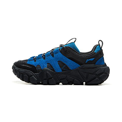 LiNing Dunes Cushioning Anti-Slip Wear-Resistant Breathable Height Increasing Low-Top Casual Shoes Men's Black Blue