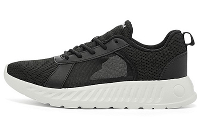 Kappa Slip Resistant, Abrasion Resistant, Breathable Low Top Running Shoes Unisex Black