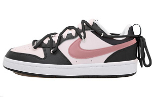 Nike Court Borough Low 2 Low top Skateboard Shoes GS Black Pink 1 3130084
