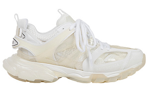 Balenciaga Track Clear Sole Low Mesh Nylon Sneakers White 1 3130422
