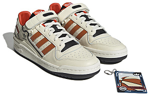 Adidas Originals Unisex Forum Low Sneakers Ivory/Orange 2 3131053