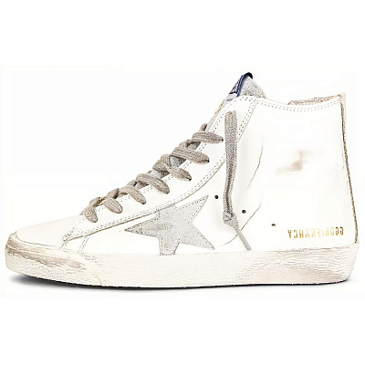 Golden Goose Francy Silver Star White Silver Women's