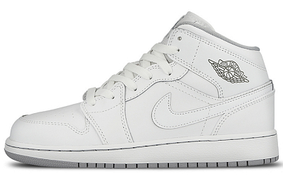 Jordan 1 Retro Mid GS White Wolf Grey