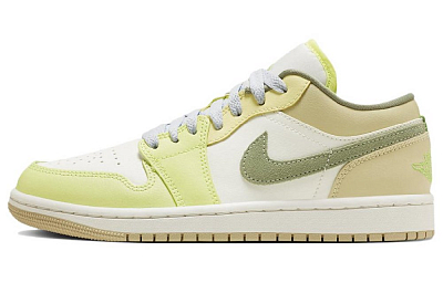 JORDAN 1 Low Sail White Oil Green Women's