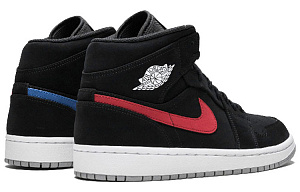 Jordan 1 Mid Multi Color Swoosh Black 2 3132814