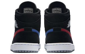 Jordan 1 Mid Multi Color Swoosh Black 3 3132815