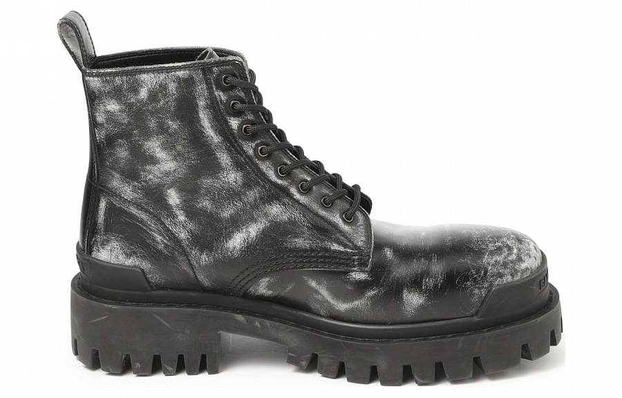 Balenciaga Strike Ankle Boots Black Leather купить в интернет-магазине Yoocart с быстрой доставкой по России.