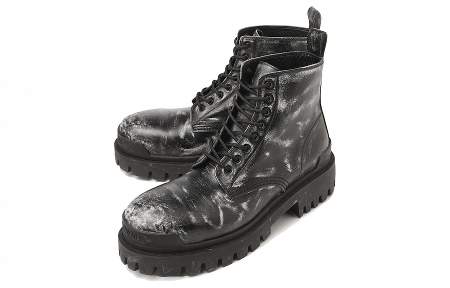 Balenciaga Strike Ankle Boots Black Leather купить в интернет-магазине Yoocart с быстрой доставкой по России.