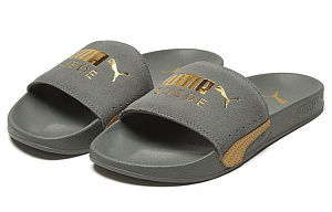 PUMA Leadcat Ftr Suede Classic Slide Grey/Gold 2 3137483