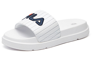 FILA Thick Sole White Slippers Women's 1 3137495