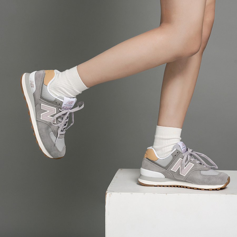 New Balance 574 Tencel Steel Rose Water Women's