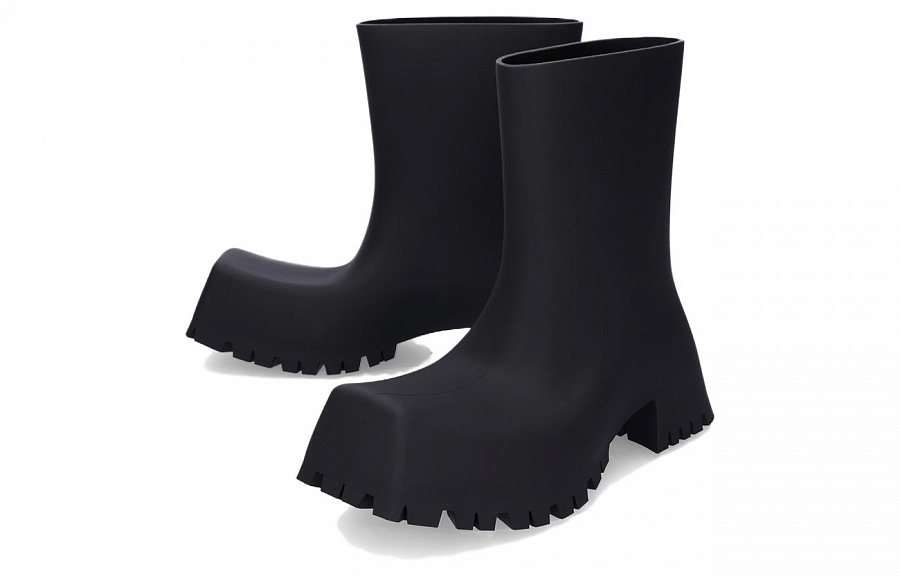 Balenciaga 50mm Trooper Rubber Boots 'Black' Women's купить в интернет-магазине Yoocart с быстрой доставкой по России.