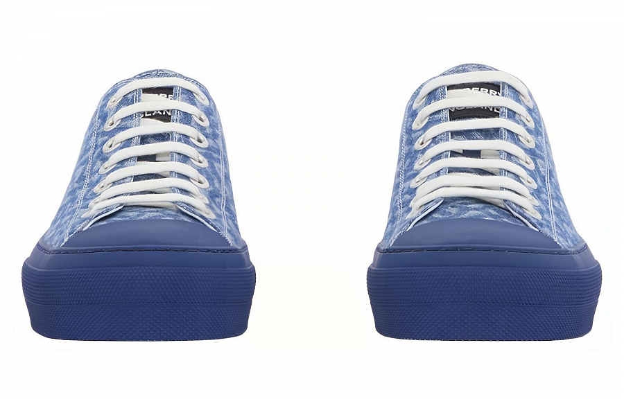 Burberry Low Top Skateboard Shoes Men's Denim Blue купить в интернет-магазине Yoocart с быстрой доставкой по России.