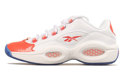 Reebok Question Low Patent Toe Orange