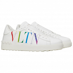Valentino Open Sneaker 'Logo Print - White Multi' 2 3142194