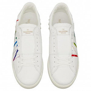 Valentino Open Sneaker 'Logo Print - White Multi' 3 3142195