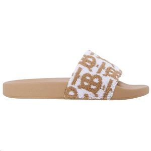 Burberry Monogram Cotton Slides Women's 1 3142871