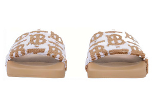 Burberry Monogram Cotton Slides Women's 2 3142872