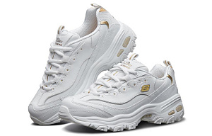 Skechers D'lites Gs White/Gold Women's 2 3143019