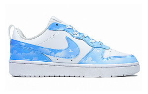 Nike Court Borough Low 2 Jiu Zhi Abrasion Resistant Low top Skateboard Shoes GS Blue 1 3143115