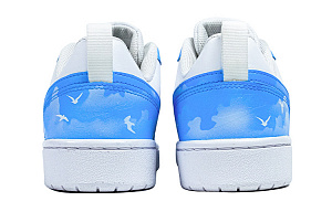 Nike Court Borough Low 2 Jiu Zhi Abrasion Resistant Low top Skateboard Shoes GS Blue 3 3143117
