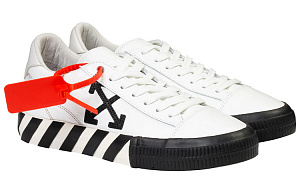 OFF WHITE Low Vulcanized Shoes Black/White Women's 2 3143703
