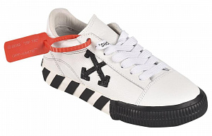 OFF WHITE Low Vulcanized Shoes Black/White Women's 3 3143704
