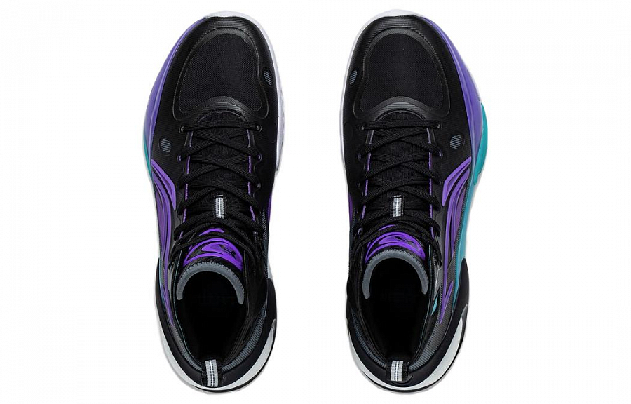 LiNing YuShuai 17 Cushioning, Wear Resistant Mid top Basketball Shoes Men's Black Purple купить в интернет-магазине Yoocart с быстрой доставкой по России.