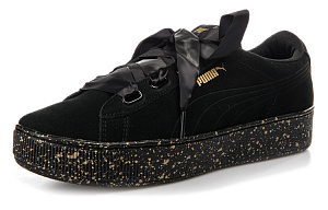 PUMA Vikky Platform Ribbon 'Black Gold' Women's 2 3144972