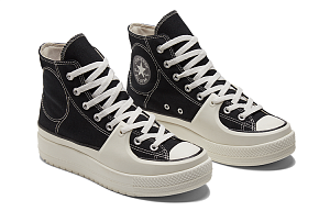 Converse Chuck Taylor All Star Construct Hi Black Vintage White 2 3147544
