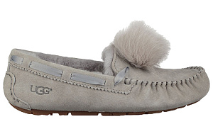 UGG Dakota Pom Pom Slip On Grey Women's 1 3147874