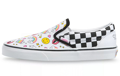 Slip On Flour Shop X Classic Vans 'Icons Checkerboard'