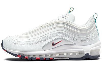 Nike Air Max 97 White Multi Color Pull Tabs Women's
