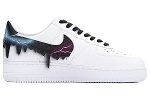Nike Air Force 1 Air Force 1 Skateboard Shoes Men's White Black Blue Purple 1 3151779