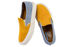 Vans Unisex Slip On Sneakers Yellow/Blue 3 3152205