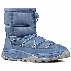DIOR Snow Ankle Boot Blue Oblique Nylon 3 3152716