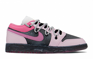 Jordan Air Jordan 1 Low Pink Starlight FZBB Low top Vintage Basketball Shoes GS Pink Black 3 3152790